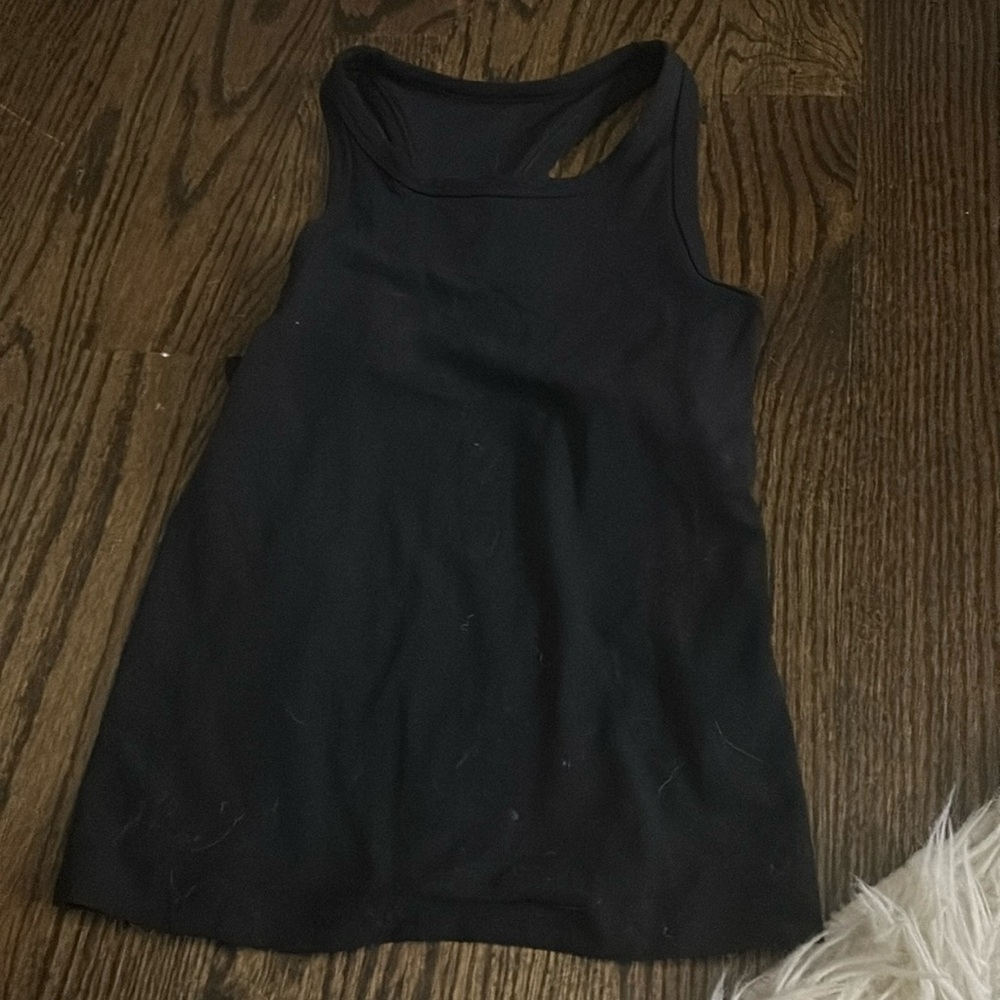 black racer back high necked tank lululemon